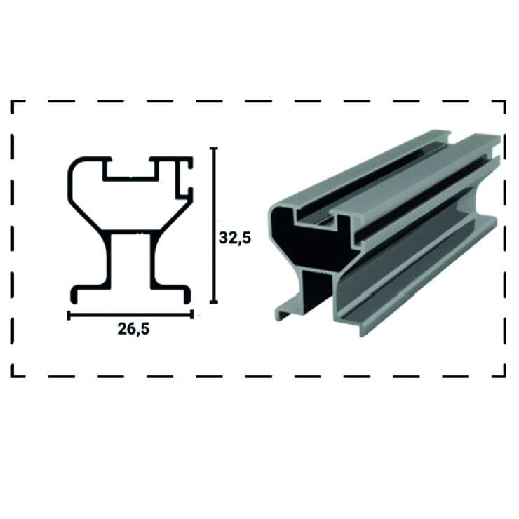  Alüminyum Kapak Sürgü Profilleri